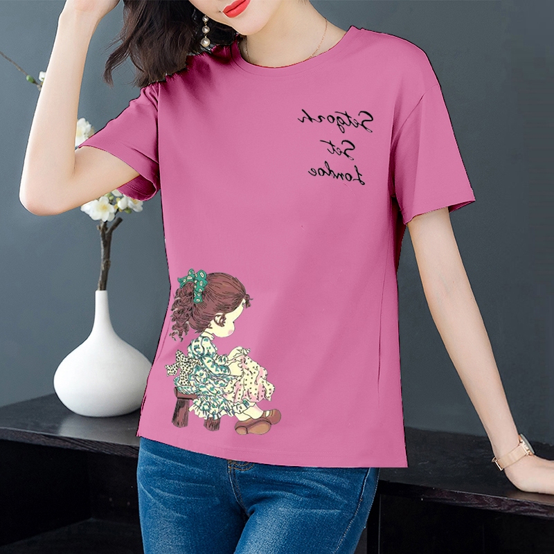 TTOO เสื้อแฟชั่นผู้หญิง แขนสั้น สไตล์เกาหลี สวมใส่สบาย [พร้อมส่ง][เก็บเงินปลายทาง] รุ่น A-105