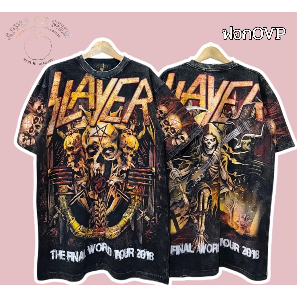 เสื้อยืดผ้าฟอกOVP (OVERSIZE) งานสกรีน ผ้านิ่ม ใส่สบาย