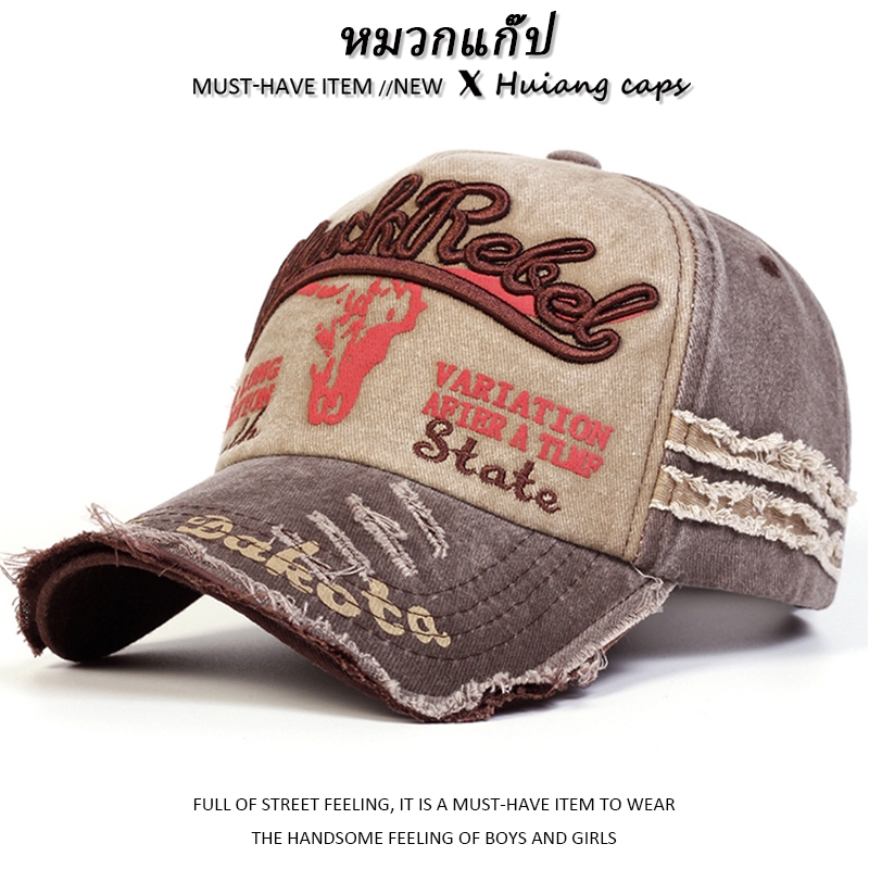 เทรนด์หมวกเบสบอลจดหมายเย็บปักถักร้อยฤดูใบไม้ผลิและฤดูใบไม้ร่วงกลางแจ้งหมวกซักล้างแบบสบาย ๆ ที่ปรับได้