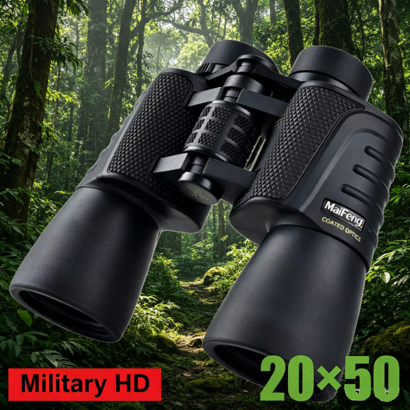 กล้องโทรทรรศน์ 20X50 ความละเอียดสูง Night Vision กันน้ำ ล่าสัตว์ ดูคอนเสิร์ตระยะไกล 3000หลา