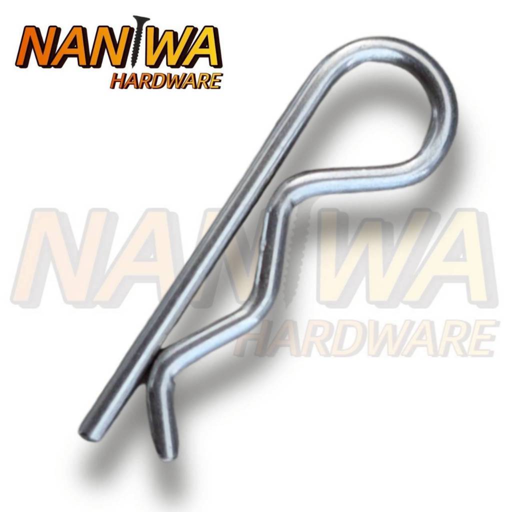 Naniwa ปิ๊นตัวอาร์สแตนเลส 304 ตัว R (XRKK) (แพ็คละ 5 ตัว) (Steel Snap Pin) สลักล็อคเพลา