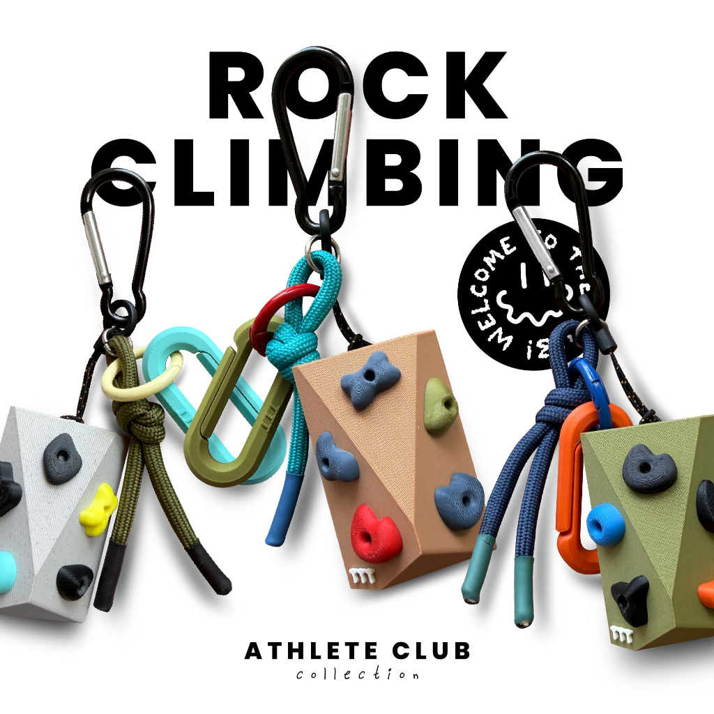 พวงกุญแจปีนผาคลับ Rock Climbing Club Keyring from Athlete Club Collection by TA.THA.TA