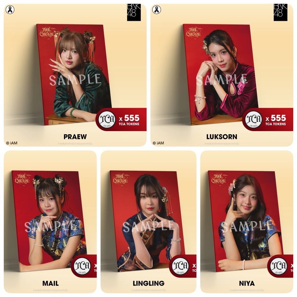 [พร้อมส่ง] BNK48 CGM48 แคนวาส ชุดจีน TCA Thai-Chinese Cultural Ambassador Canvas 50 x 70 cm