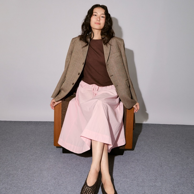 AMR DE SAISON ( AIMER ) - Drawstring Waist Midi Skirt