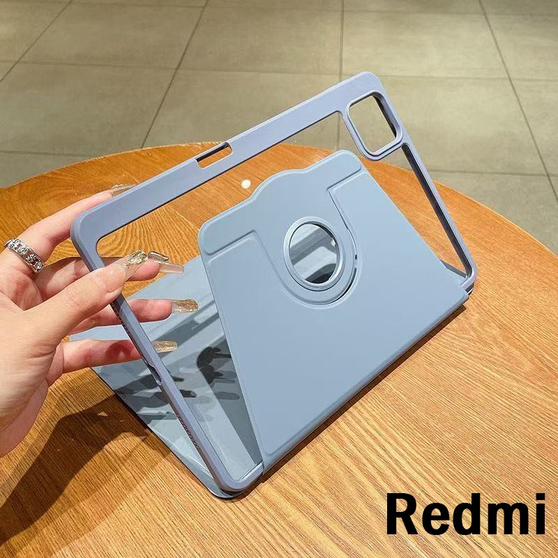 Redmiหมุน 360 ° ฟังก์ชั่นไฮเบอร์เนต เคส For Redmi Pad se11 pad2 11 se9.7 pro10.61 pro12.1 พร้อมที่ใส่ปากกา วัสดุอะคริลิค