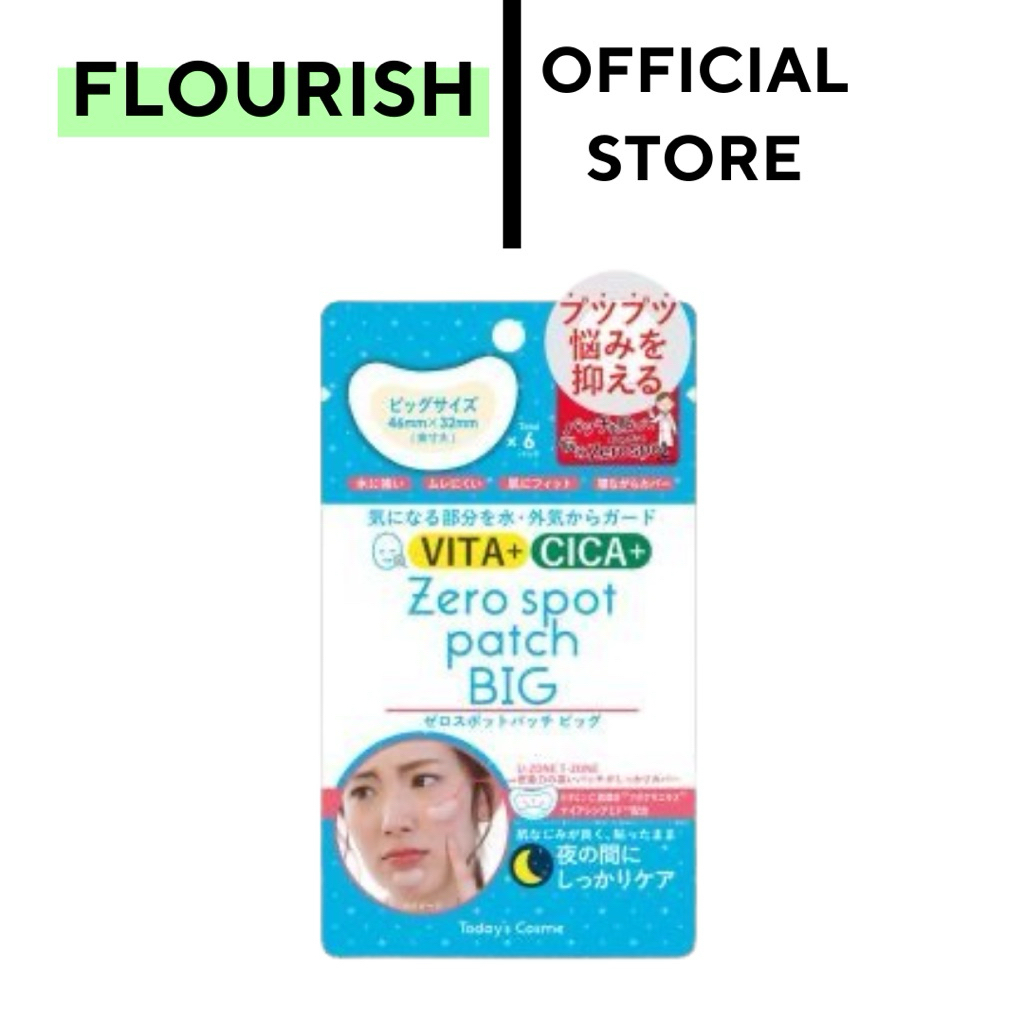 🩵Today's Cosme Zero Spot Patch BIG แผ่นแปะสิวขนาดใหญ่พิเศษ 46mm x 32mm