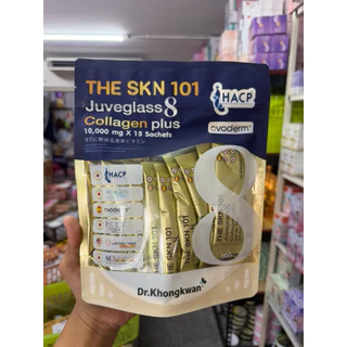 The SKN 101 Juveglass8 Collagen Plus เดอะ เอส เค เอ็น หนึ่ง ศูนย์ หนึ่ง คอลลาเจนพลัส ดร.ของขวัญ 1 ห่อ 15 ซอง