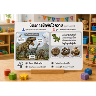 ฟังปุ๊บ ตอบปั๊บ การ์ดฝึกการฟัง พร้อมคิดวิเคราะห์ เสริมพัฒนาเด็ก 5-10 ปี (1ชุด มี 5 หมวด) รวม 40 สถานการณ์