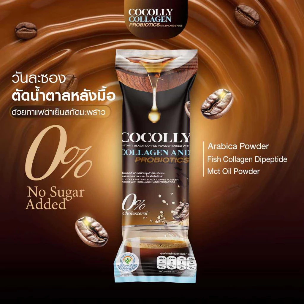 Cocolly Coffee กาแฟดำ คุมหิว ช่วยการเผาผลาญ บำรุงผิวพรรณ ช่วยคุมน้ำหนัก thumbnail 3