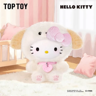 TOPTOY x Hello Kitty Puppy Party Series Plush Pendant Blind Box ซีรีส์ ตุ๊กตานุ่มเกาะกระเป๋า ของสะสมน่ารัก 100%ORI