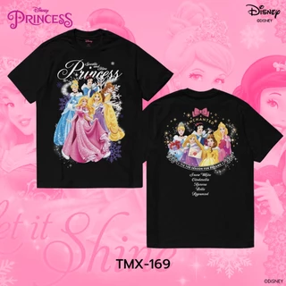 Power 7 Shop เสื้อยืดการ์ตูน "Disney princess" ลิขสิทธ์แท้ DISNEY (TMX-169-สีดำ)