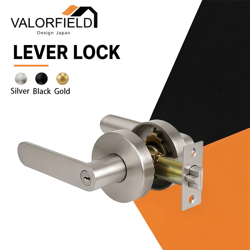 มือจับล็อค Lever Lock 6331 VALORFIELD โลหะคุณภาพ ความปลอดภัยสูง ติดตั้งง่ายเหมาะบ้านและออฟฟิศ