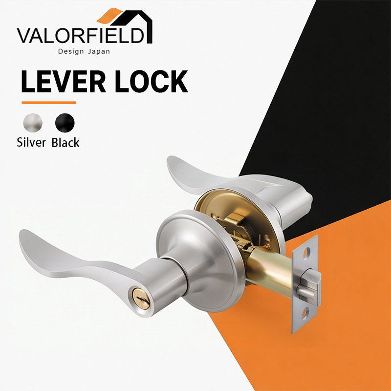 มือจับล็อค Lever Lock 6401 VALORFIELD โลหะคุณภาพ ความปลอดภัยสูง ติดตั้งง่ายเหมาะบ้านและออฟฟิศ