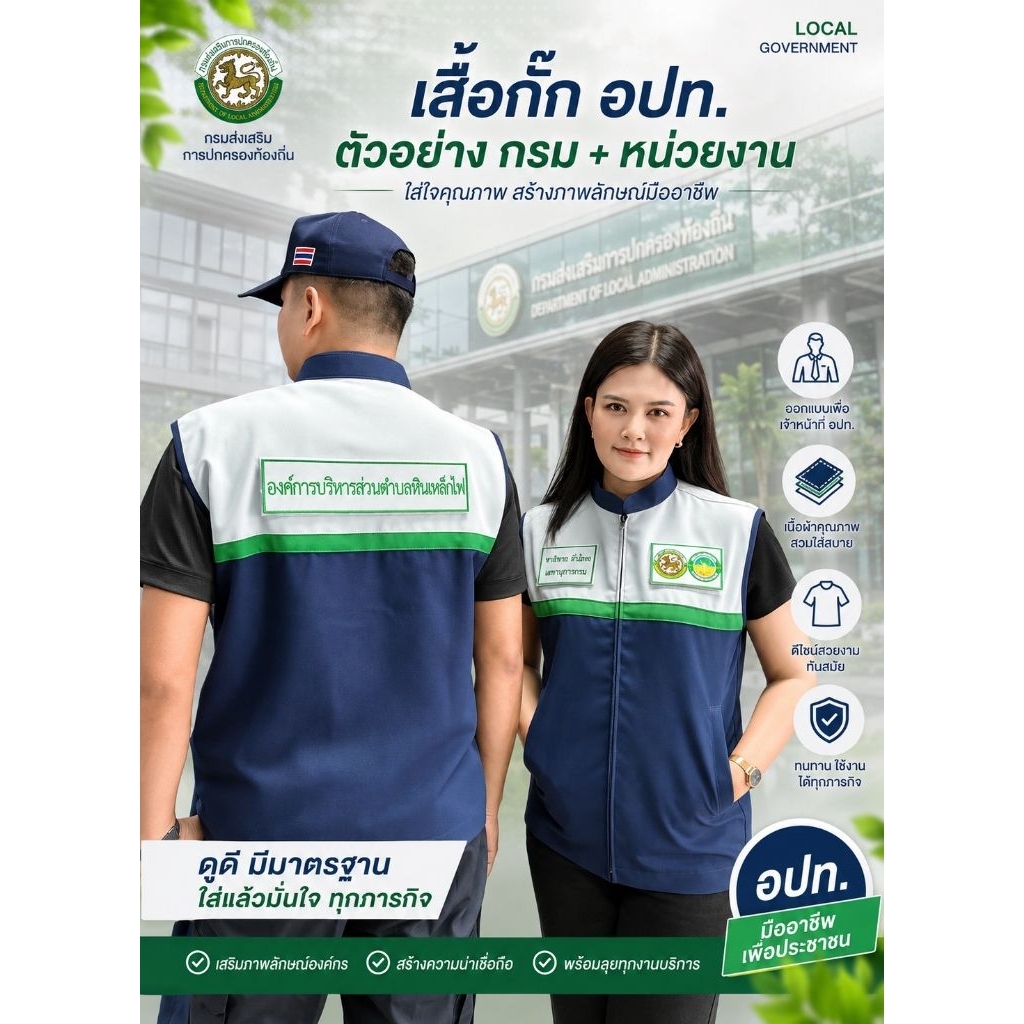เสื้อกั๊ก ต้องการเปลี่ยนโลโก้หรือข้อความแจ้งในแชท