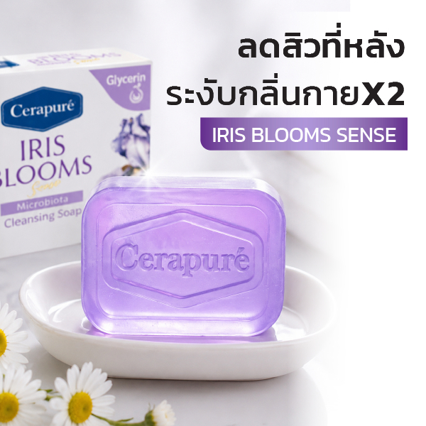Cerapure Soap FS สบู่ก้อนดับกลิ่นกายเซราพิวเร่ กลิ่น Original สีฟ้า