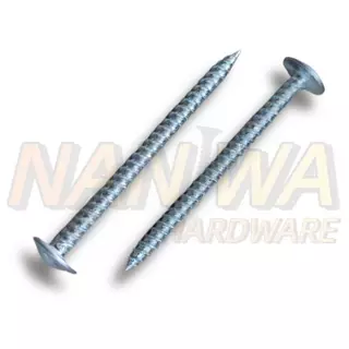 Naniwa สกรูหัวเวเฟอร์ ปลายแหลม สีขาว (100ตัว) (HJ) สกรูปลายแหลมหัวนูน