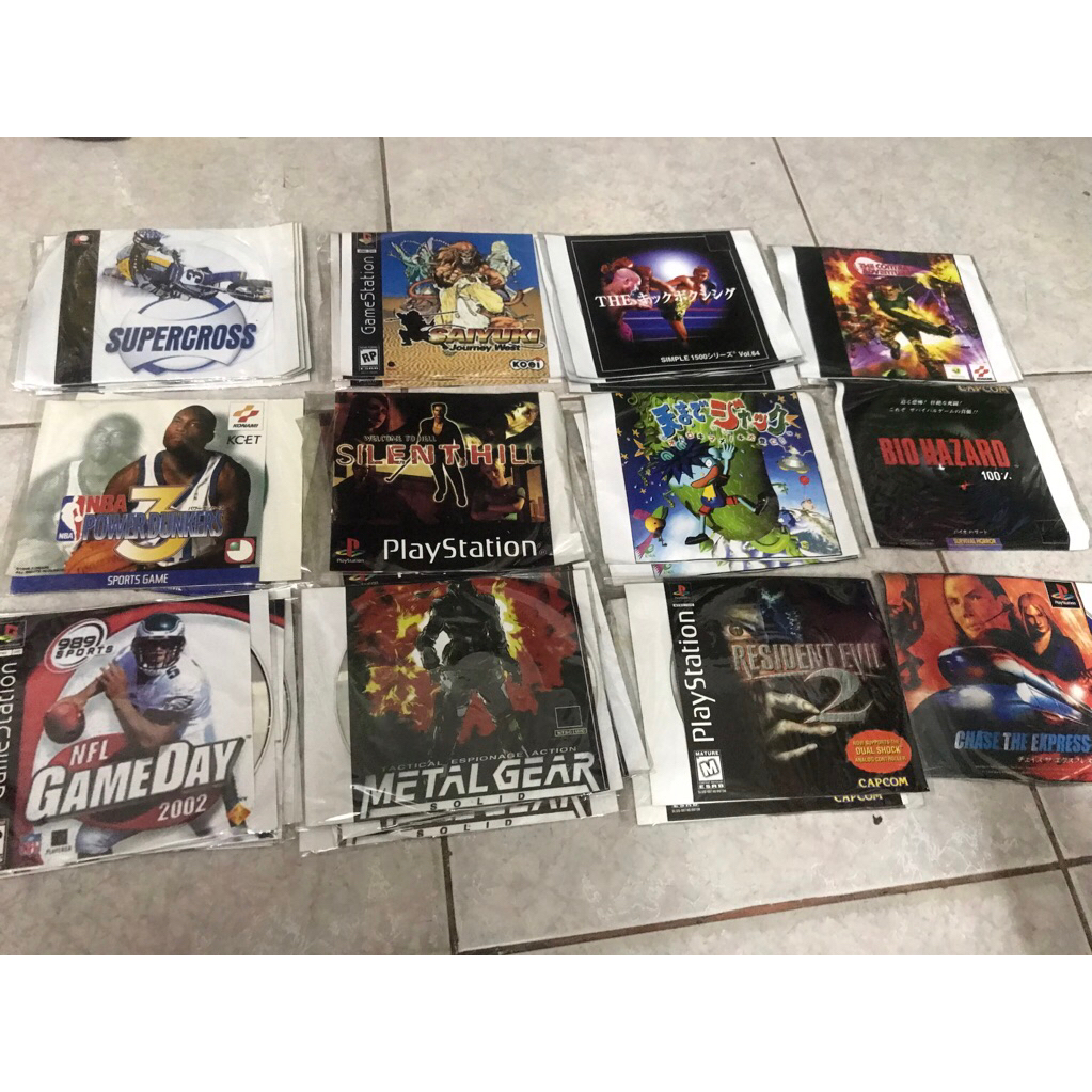 PS1,เกมส์ (52) แผ่นปั๊มรุ่นเก่า หายาก ,สภาพใส