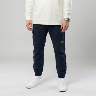DAVIE JONES [BE FEARLESS] กางเกงจ็อกเกอร์คาร์โก้ผู้ชาย Relax Fit Cargo Joggers สีกรม ดำ GP0033