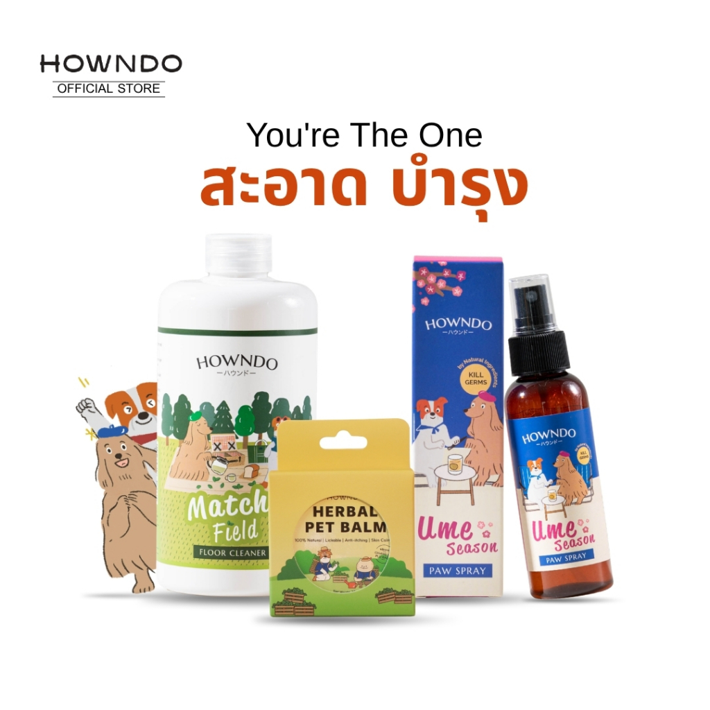 You're The One | บาล์มพลูคาว + สเปรย์ทำความสะอาด + น้ำยาถูพื้น 400 ML