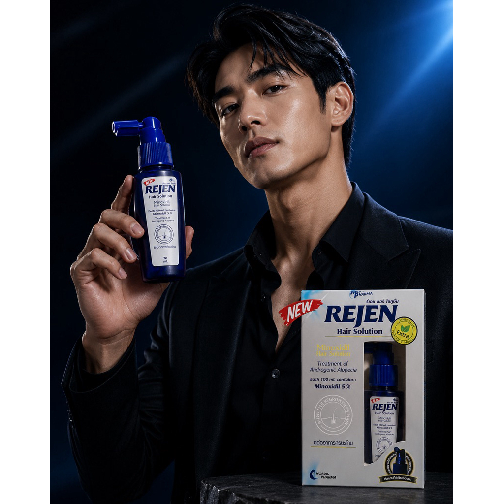 REJJENs. บำรุงผมให้หนา ขนาด70ml. บำรุงเส้นผม ลดการขาดหลุดร่วง บำรุงหนังศรีษะ สินค้าพร้อมส่ง ของแท้
