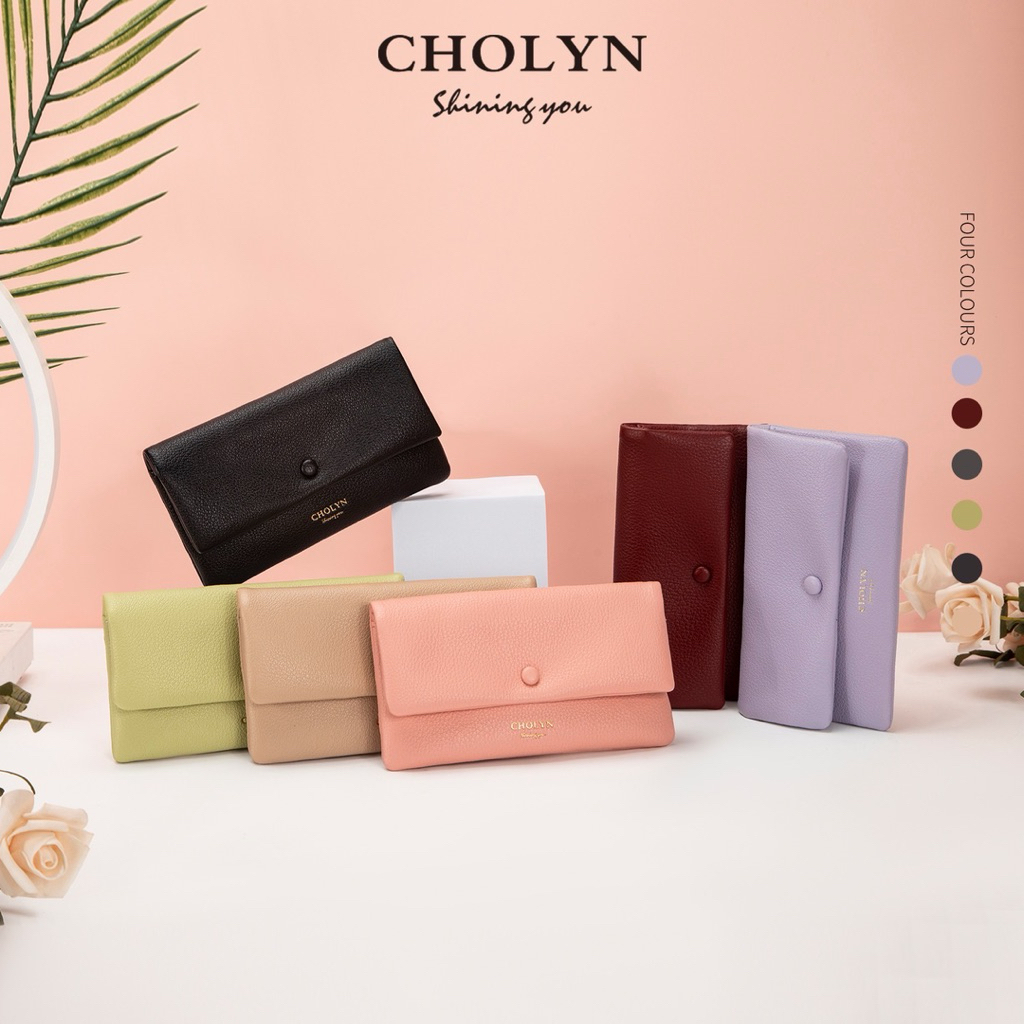 New collection กระเป๋าเงินใบยาว หนัง PU รุ่นใหม่ ใช้งานง่าย ดีไซน์เรียบหรู หลากหลายสีสัน สำหรับผู้หญิงทุกสไตล์ (รหัส 7)