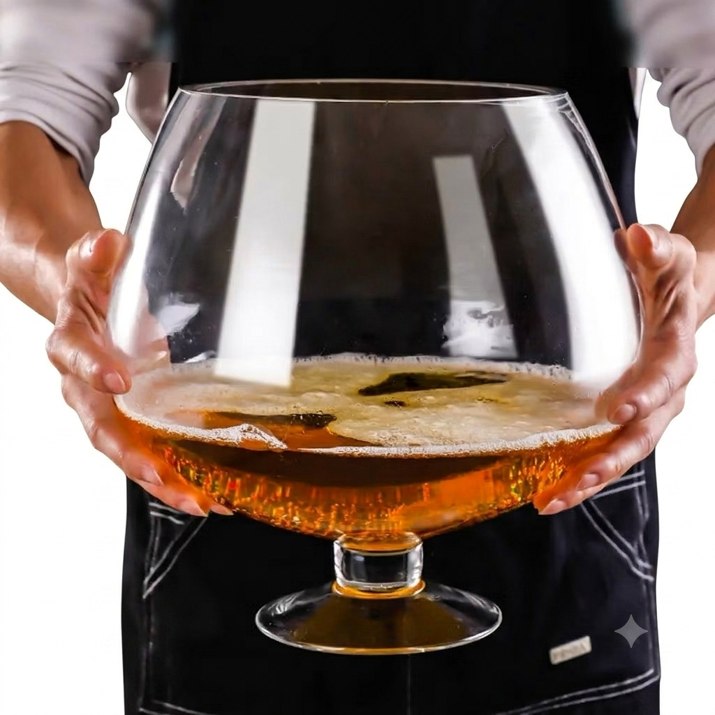 แก้วเบียร์ใหญ่ 2600ml to 6800ml Super Big Crystal Glass Brandy
