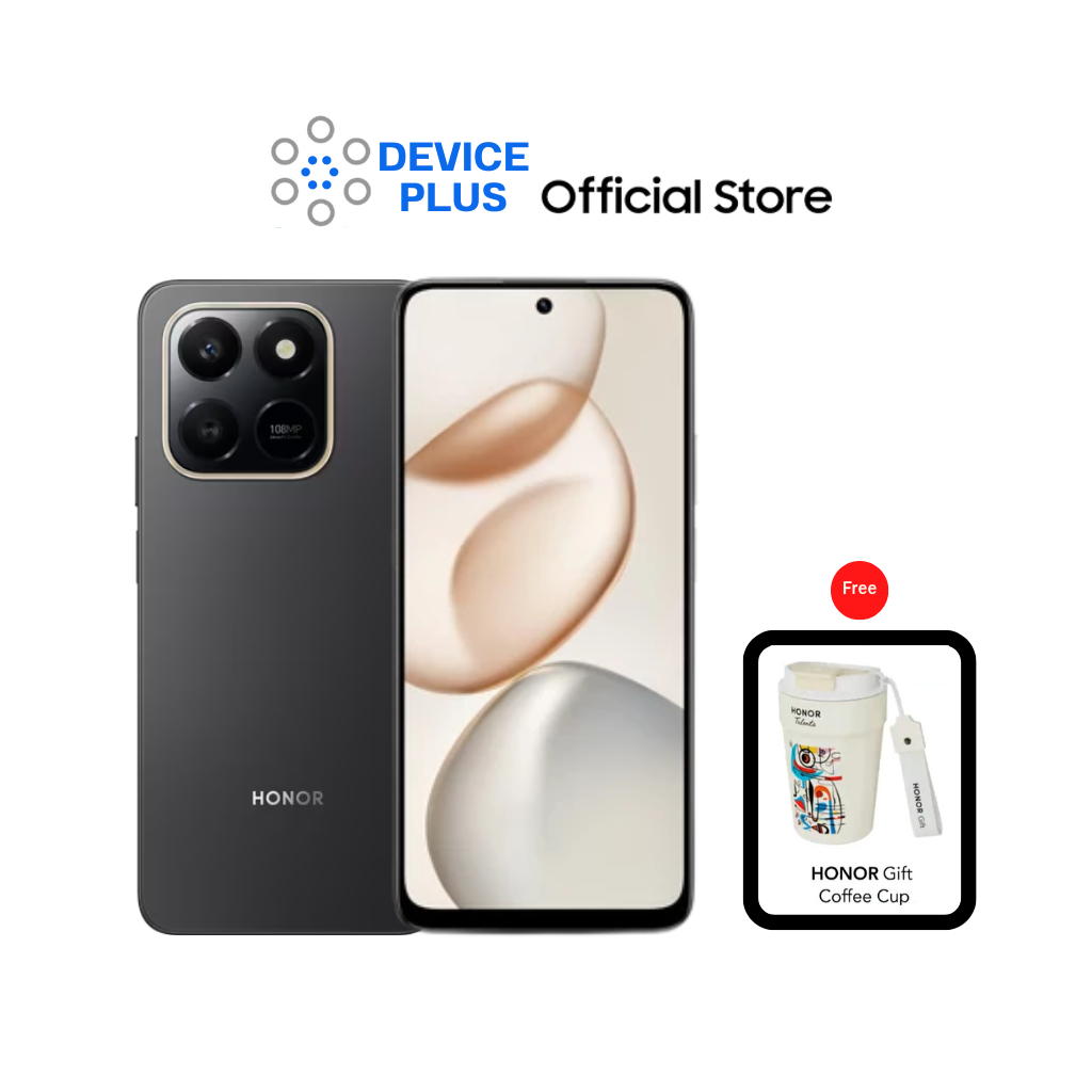 Honor X7d 4G (8/256) แถมฟรี Honor Gift Coffee Cup ประกันศูนย์ 1 ปี [หน้าจอ6.77 นิ้ว แบต6500mAh]