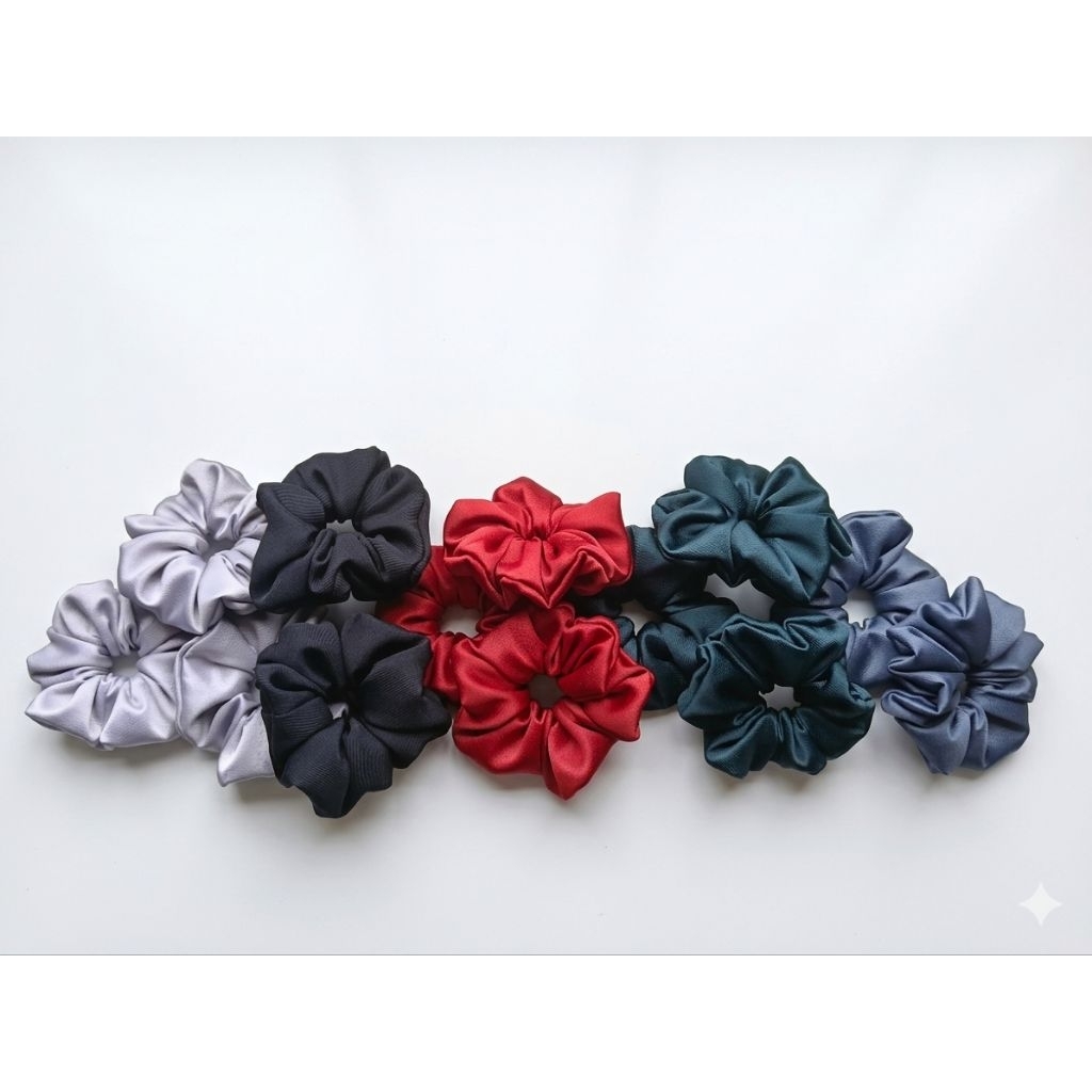 ยางมัดผมโดนัท แฮนด์เมด ผ้านุ่ม มินิมอล สีพื้น มัดผมสวย scrunchies, ยางรัดผม, ยางมัดผมผ้านุ่ม, เครื่องประดับผม