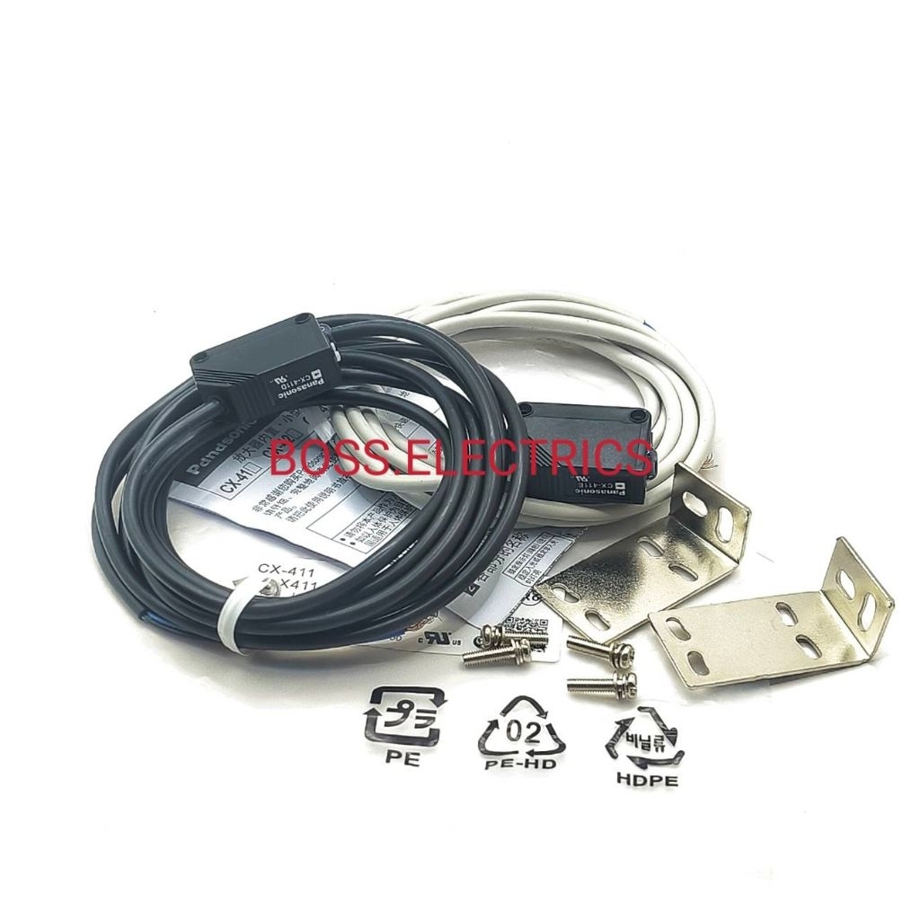 1ชุด(2ตัว)CX-411 CX411 (CX-411D+CX-411E) Photoelectrics Sensor  NPN Light-ON /Dark -ON โฟโต้เซ็นเซอร