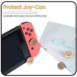 (1 ชิ้น) ปุ่มยาง / จุกยาง / ซิลิโคน ลายน้องหมา สุด Cute✨ สำหรับ Joy Con Nintendo Switch Oled/V1/V2/Lite
