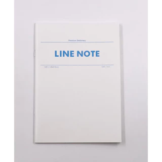 [ของแถมพิเศษ] สมุดโน้ต A5 Line Staple Note (00108-สุ่มสี)