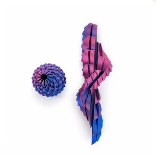3D printed Twist Egg ของเล่นไข่ขนนก 3D ไข่หมุนแปลงร่าง โมเดลพิมพ์สามมิติ ฟิดเจ็ตคลายเครียด สีพิเศษ