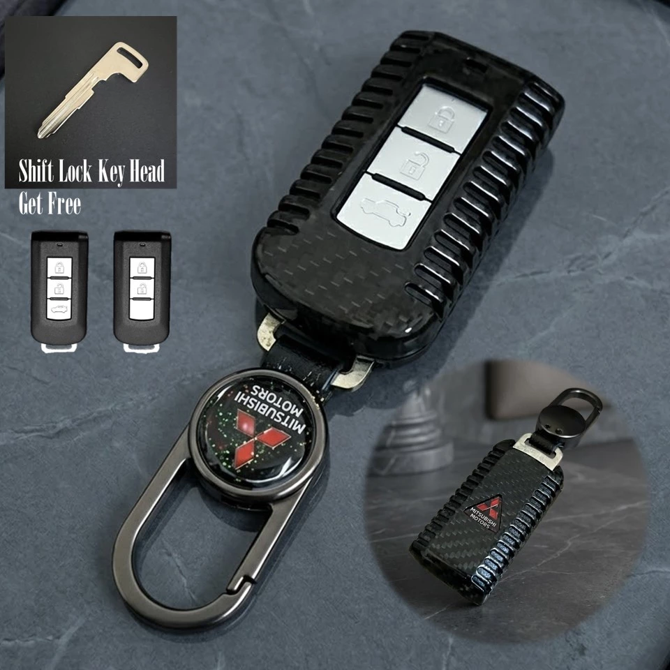 เคสรีโมทรถ Mitsubishi Pajero XForce 2026 คาร์บอนไฟเบอร์แท้  T-Carbon (Top Product ; Carbon Fiber Key Case)  Key Sets ; M thumbnail 3
