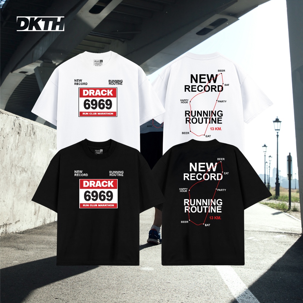 DRACK - NEW RECCOR เสื้อยืดคอกลม