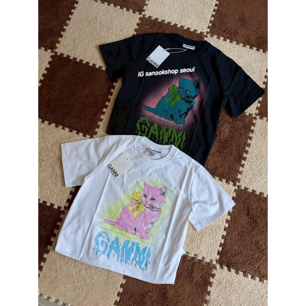 Ganni Kitty Short Sleeve T-shirt T4339 151