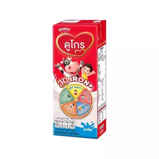 UHT Dugro 3D IRON+ ผลิตภัณฑ์ นมยูเอชที ดูโกร 3 ดี 180 มล (ยกลัง 36 กล่อง)