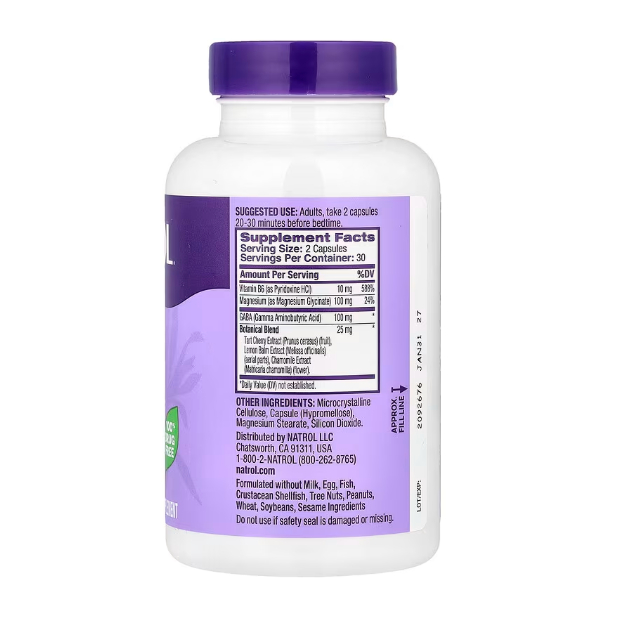 Natrol, Sleep & Restore, 60 Capsules แคปซูล GABA + รูปที่ 2