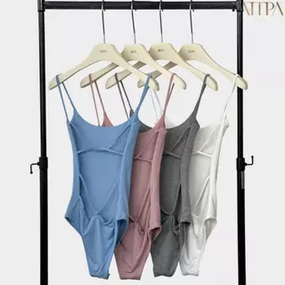 Atipashop - Lunara Bodysuit | บอดี้สูทสายเส้นเล็ก ลุคมินิมอล เปิดหลังเซกซี่เบาๆ