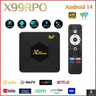 X99PRO Android TV BOX 2.4/5GHz RAM8 ROM128GB Android 14.0