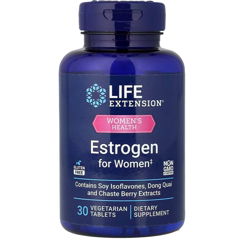 Life Extension, Women's Health, Estrogen for Women, 30 Vegetarian Tablets