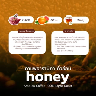 กาแฟแคปซูล ใช้กับเครื่อง Nespresso ได้ อาราบิก้า 100% คั่วอ่อน (Honey) กล่อง 10 แคปซูล