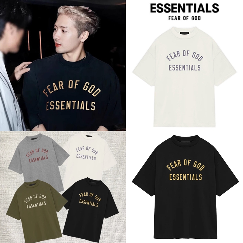 New เสื้อยืด Fear Of God Essentials Jersey Crewneck Tee(เอสเซนเชียล) แท้100%