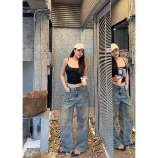 COPPEN DENIM jeansbypat กางเกงยีนส์สีสนิมกระบอก
