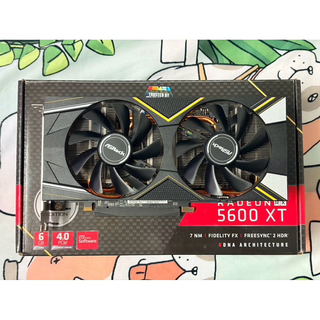 (มือสอง)ASROCK RX 5600xt CHALLENGER 6GB ครบกล่องใช้งานปกติ