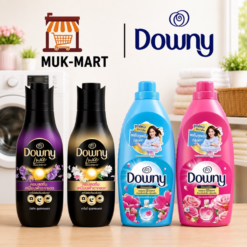 Downy น้ำยาปรับผ้านุ่ม 950ML(ถุงละ )Indoor Dry | Bubbles Flowers | Sunrise Fresh | Passion | Mystique | Harmony | Mystiq