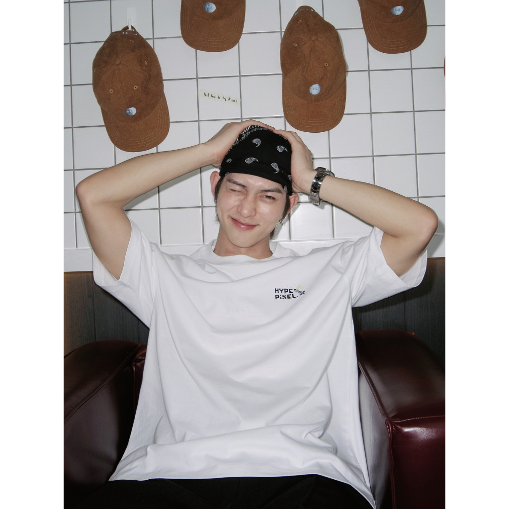 Hype It - Hype Pixel T-Shirt เสื้อยืดแขนสั้นทรง Oversized แบรนด์ Hype It  (คอไม่กว้าง ทรงไหล่ตก)