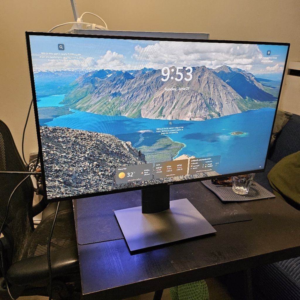 Dell Model U2419H 23.8’‘ IPS 0.2745 mm x 0.2745 mm 1920x1080 60Hz 16:9 ใช้งานปกติ mornitor จอคอม ปรั