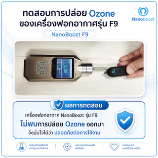 NanoBoozt เครื่องฟอกอากาศพกพา คล้องคอ หนีบเสื้อ รุ่น F9 Top สุด กรองฝุ่น pm2.5 เชื้อโรค ของแท้
