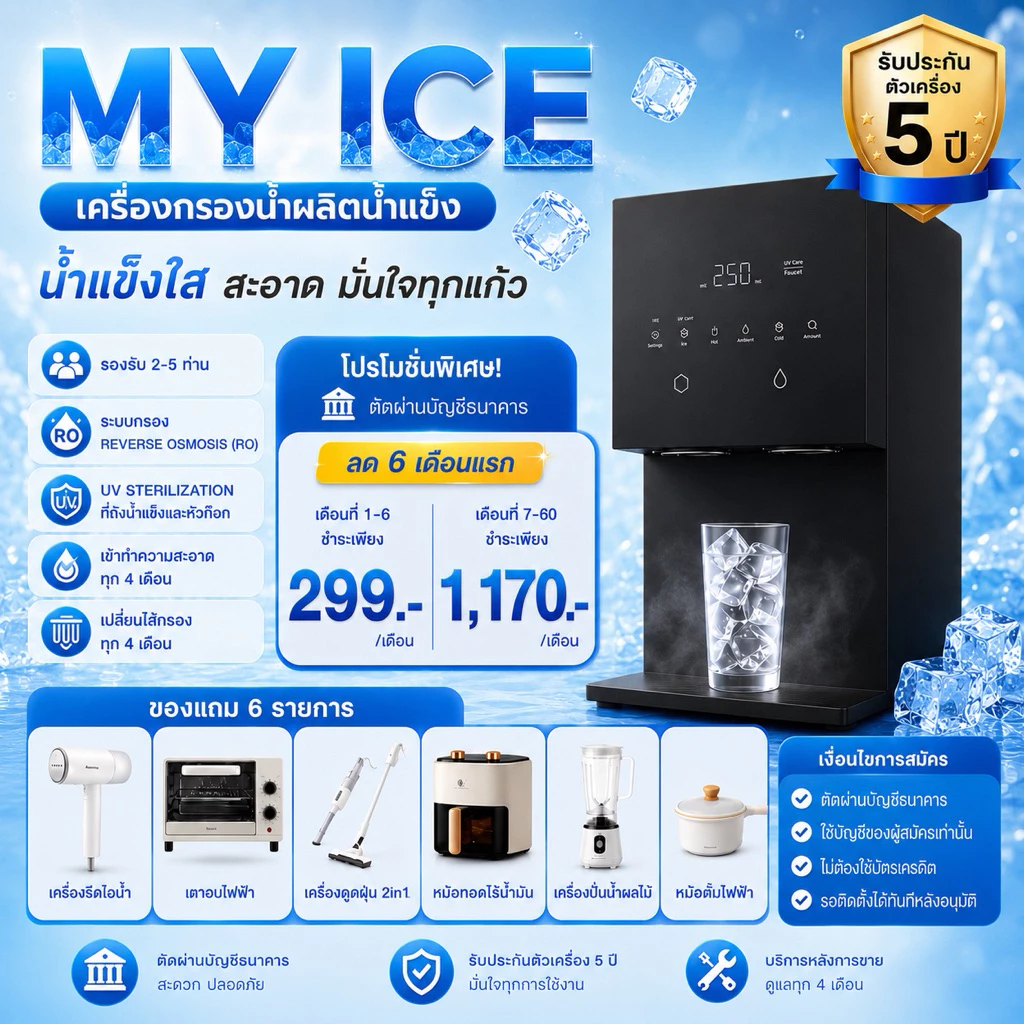 เครื่องกรองน้ำ Coway รุ่น MY ICE thumbnail 3