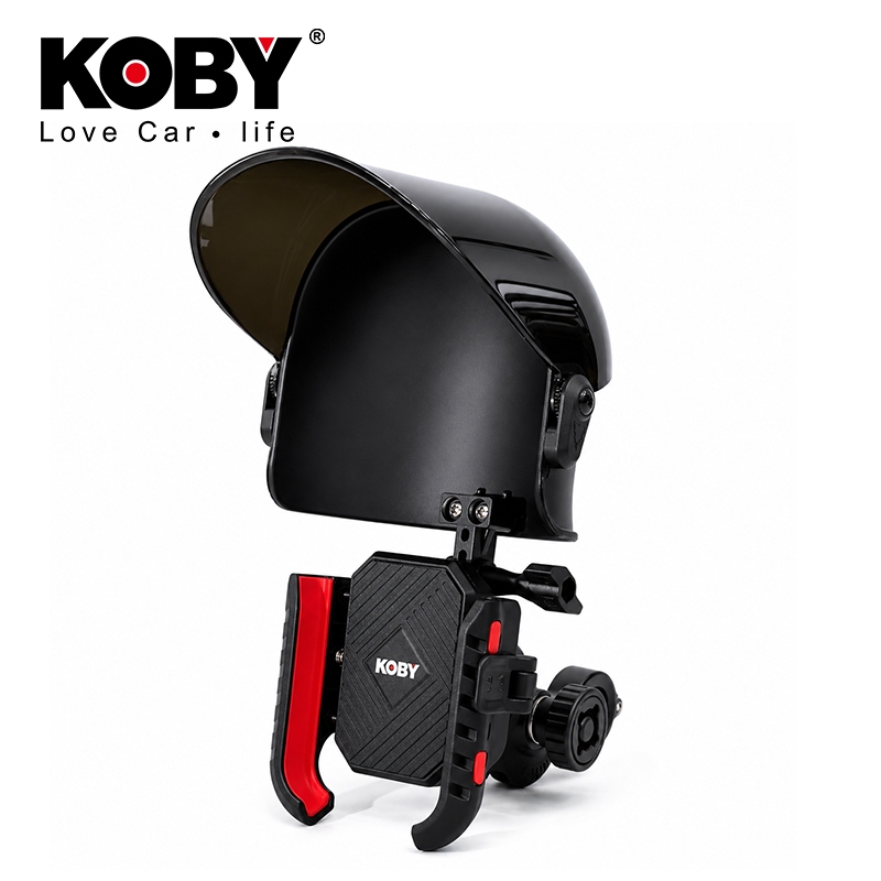 KOBY หมวกกันน็อคจิ๋ว กันแดด กันฝน สำหรับที่จับโทรศัพท์มอเตอร์ไซค์ รองรับรุ่น V2 V3 ( รุ่น 300 )